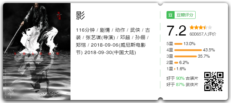 电影院观影之《影》